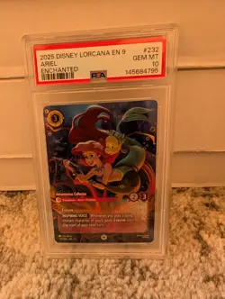 POP 52 💎PSA 10 ARIEL ADVENTUROUS COLLECTOR ENCHANTED - 2025 FABLED LORCANA EN 9 - Image 1