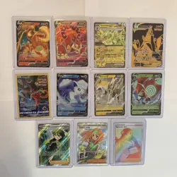 Charizard V Pokemon Card Lot (11 Cards) – VMAX, EX, Full Art Trainers - Image 1