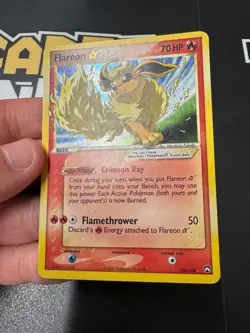 Pokemon Flareon Gold Star EX Power Keepers Ultra Rare Holo Card - Image 2