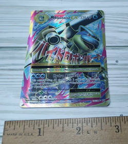 Pokemon M Blastoise EX (Full Art) 102/108 Evolutions Holo Trading Card TCG - Image 1
