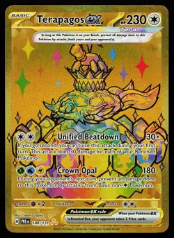 Terapagos ex 180/131 Holo Secret Rare Prismatic Evolutions Pokemon Card - Image 1