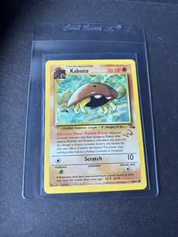 Pokemon TCG Kabuto 50/62 Fossil - W Gold Stamp Wizards Promo Card NEAR MINT - Image 1