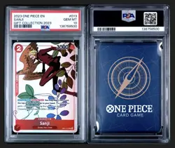 2023 ONE PIECE SANJI GIFT COLLECTION 013 TRADING CARD GAME ENGLISH RARE PSA 10 - Image 1