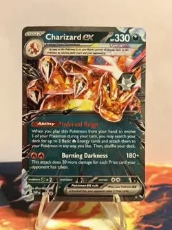 Charizard ex SVP 196 Scarlet & Violet Black Star Promo Pokemon Card NM - Image 1