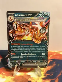 Charizard ex SVP 196 Scarlet & Violet Black Star Promo Pokemon Card NM - Image 2
