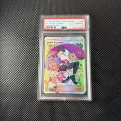 Pokemon TCG Jessie & James Trainer Full Art Ultra Rare Card 68/68 HF PSA 10 - Image 1