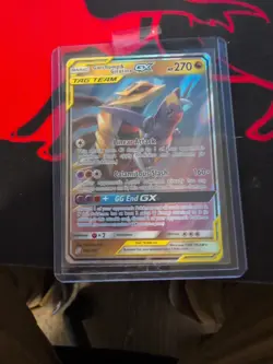 Pokemon TCG Garchomp Giratina Tag Team GX Unified Minds Holo Ultra Card 146/236 - Image 1