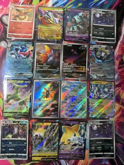 Pokemon 16 Card Lot nm V Max Mega Amazing Ex HOLO Rare Hits Only A63 - Image 1