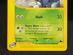 Pokemon TCG Heracross 64/144 Common Skyridge Non-Holo E Reader Card LP - Image 4