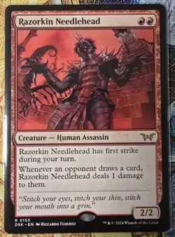 Razorkin Needlehead, Duskmourn: House of Horror, Regular, #153, MTG, NM++ - Image 1