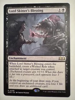 x1 Lord Skitter's Blessing WOE MTG 98 RARE M/NM 1x - Image 1