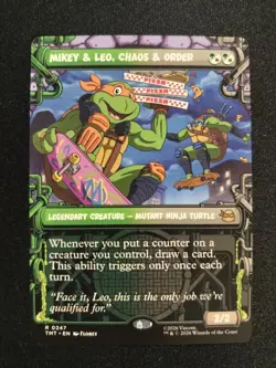 MTG Mikey & Leo, Chaos & Order Showcase 0247 TMNT TMT NM - Image 1