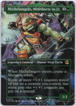 Michelangelo, Weirdness to 11 (Borderless) Teenage Mutant Ninja Turtles Foil - Image 1