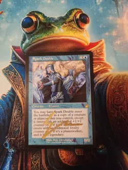 MTG Spark Double - Ravnica Remastered Regular Retro Frame - Signed By Artist, LP - Image 1