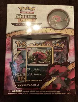 2x New Zoroark Pikachu Pokemon Shining Legends Pin Collection Factory Sealed TCG - Image 2