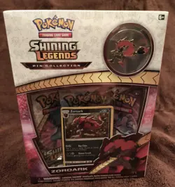 2x New Zoroark Pikachu Pokemon Shining Legends Pin Collection Factory Sealed TCG - Image 4