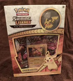 2x New Zoroark Pikachu Pokemon Shining Legends Pin Collection Factory Sealed TCG - Image 5