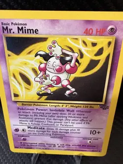 Mr. Mime 22/64 Jungle LP Non Holo WOTC Vintage Pokemon Card 1999 - Image 2
