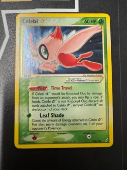 Pokemon Celebi Gold Star EX Crystal Guardians Ultra Rare Holo Card - Image 1