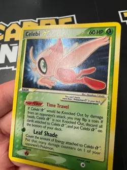 Pokemon Celebi Gold Star EX Crystal Guardians Ultra Rare Holo Card - Image 2