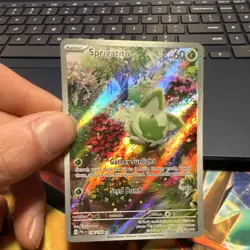 Pokemon Sprigatito Sv02: Paldea Evolved 196/193 Full Art Illustration Rare Holo - Image 2