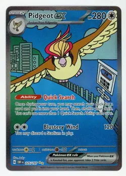 Pidgeot ex - Pokemon 2023 Obsidian Flames #225 MINT - Image 1