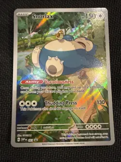 Pokemon Snorlax 051 from ETB 151 S&V/Sw&Sh NM Condition Promo Black Star ENG NM - Image 1