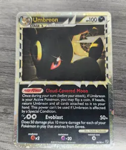 2010 Pokemon HGSS Undaunted Umbreon Prime 86/90 Holo Rare 2010 - Image 3