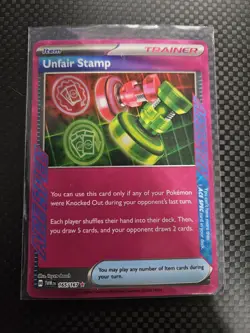 Pokemon Unfair Stamp Ace Spec 165/167 twilight masquerade - Image 1