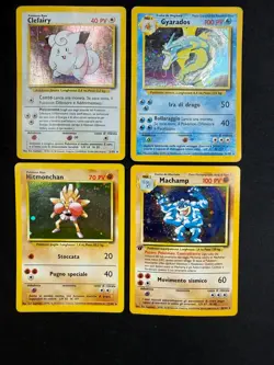 Carte Pokemon Set Base Holo COMPLETO ITALIANO Unlimited Wizards Carte Vintage - Image 5