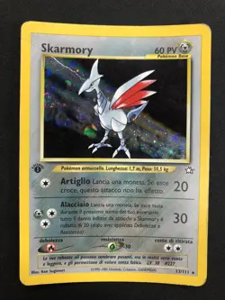 Pokemon Skarmory 13/111 Neo Genesis Rara Holo Prima Edizione Wizards ITA Vintage - Image 1