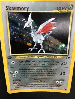Pokemon Skarmory 13/111 Neo Genesis Rara Holo Prima Edizione Wizards ITA Vintage - Image 3