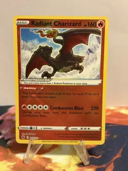 Pokemon TCG Radiant Charizard 020/159 Crown Zenith Holo Near Mint (NM) - Image 2