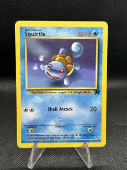 Pokemon TCG - Team Rocket - Squirtle 68/82 - Common - Vintage Pokemon TCG LP - Image 1