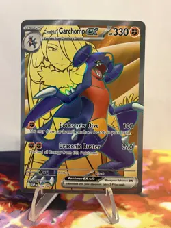 Pokemon TCG Cynthia's Garchomp EX #204 Destined Rivals Full Art SVP Promo - Image 1