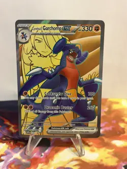 Pokemon TCG Cynthia's Garchomp EX #204 Destined Rivals Full Art SVP Promo - Image 2