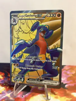 Pokemon TCG Cynthia's Garchomp EX #204 Destined Rivals Full Art SVP Promo - Image 4