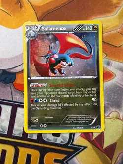 Pokemon TCG - SALAMENCE - 8/20 - COSMOS HOLO PROMO - XY DRAGON VAULT (2012) - Image 1