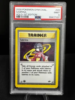 SABRINA 2000 Pokemon Gym Challenge 1st Edition Holo #20 - PSA 9 MINT - Image 1