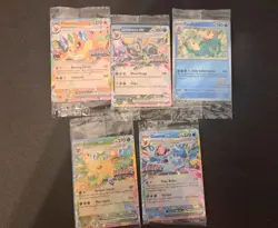 Pokemon Sealed And Stamped Prismatic Evolution Promo Lot & Illustration Contest - Image 1