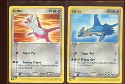 Latias Latios 014 015 LP/HP EX Era Non-Holo Black Star Promo Set Pokemon - Image 1