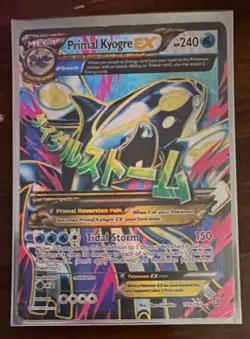 Pokemon Primal Kyogre EX Full Art Ultra Rare Holo 149/160 XY Primal Clash 240 HP - Image 1
