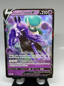 Pokemon TCG Shadow Rider Calyrex V Sword & Shield - Chilling Reign 074/198 Holo - Image 1