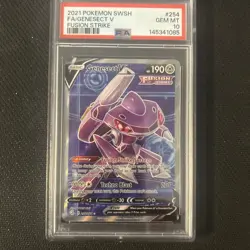 🔥🔥GENESECT V #254 FULL ART 2021 POKEMON SWORD & SHIELD FUSION STRIKE 🔥🔥 - Image 1