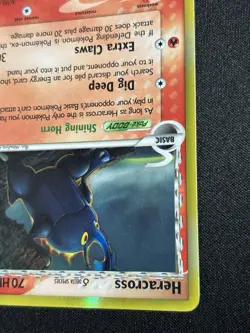 Heracross 3/101 Reverse Holo Delta Species EX Dragon Frontiers 2006 Pokemon LP - Image 4