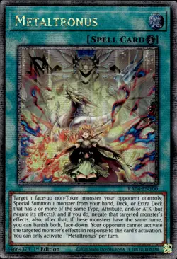 Metaltronus - Quarter Century Secret Rare 1st Edition RA04-EN100 - YuGiOh - Image 1