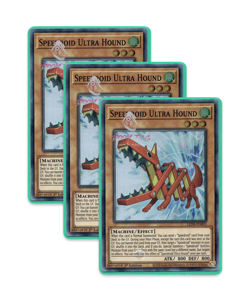 Yugioh! Speedroid Ultra Hound LED8-EN003 (SR) 1st Ed 3x "Speedroid Support" - Image 1