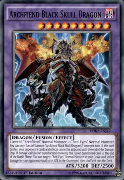 Archfiend Black Skull Dragon - 1st Edition LDK2-ENJ42 - NM - YuGiOh - Image 1