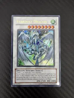 Yu-Gi-Oh! TCG Stardust Dragon TDGS-EN040 Unlimited Ultra Rare Holo LP - Image 1
