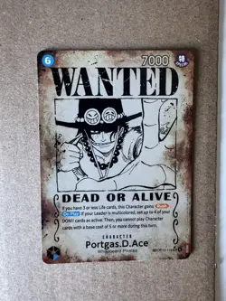 Portgas.D.Ace OP13-119 (Wanted-Secret Rare Misprint/Error) One Piece *small dent - Image 1